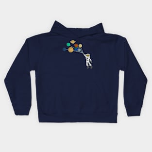 Astroballoons - Balloon Planets Kids Hoodie